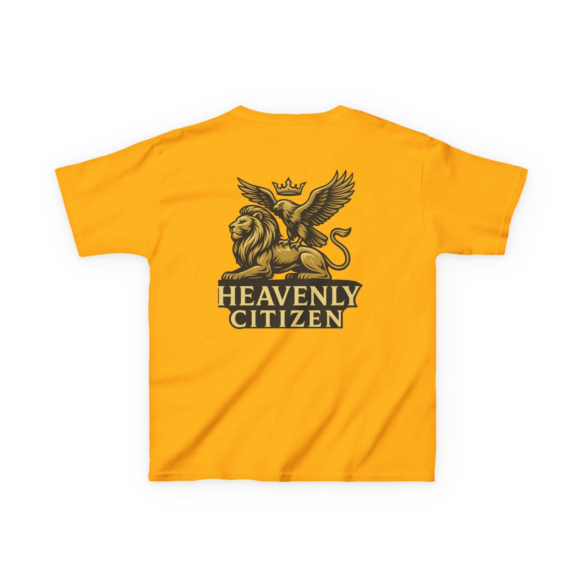 Kids T-Shirt — "Jesus Says: You Are Mine" Isaiah 43:1 with Heavenly Citizen Lion & Eagle Design