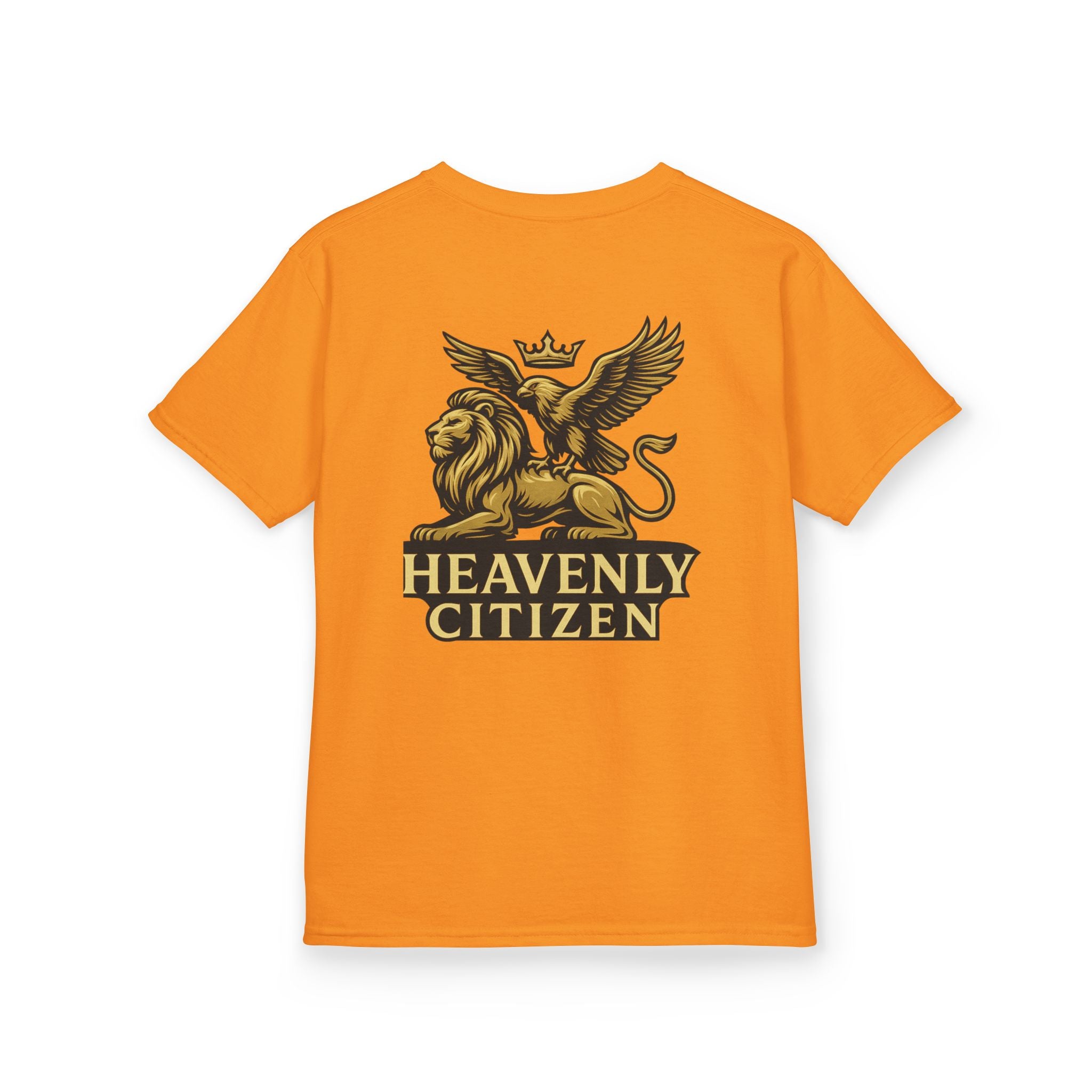 Kids T-Shirt — "Jesus Says: You Are Mine" Isaiah 43:1 with Heavenly Citizen Lion & Eagle Design