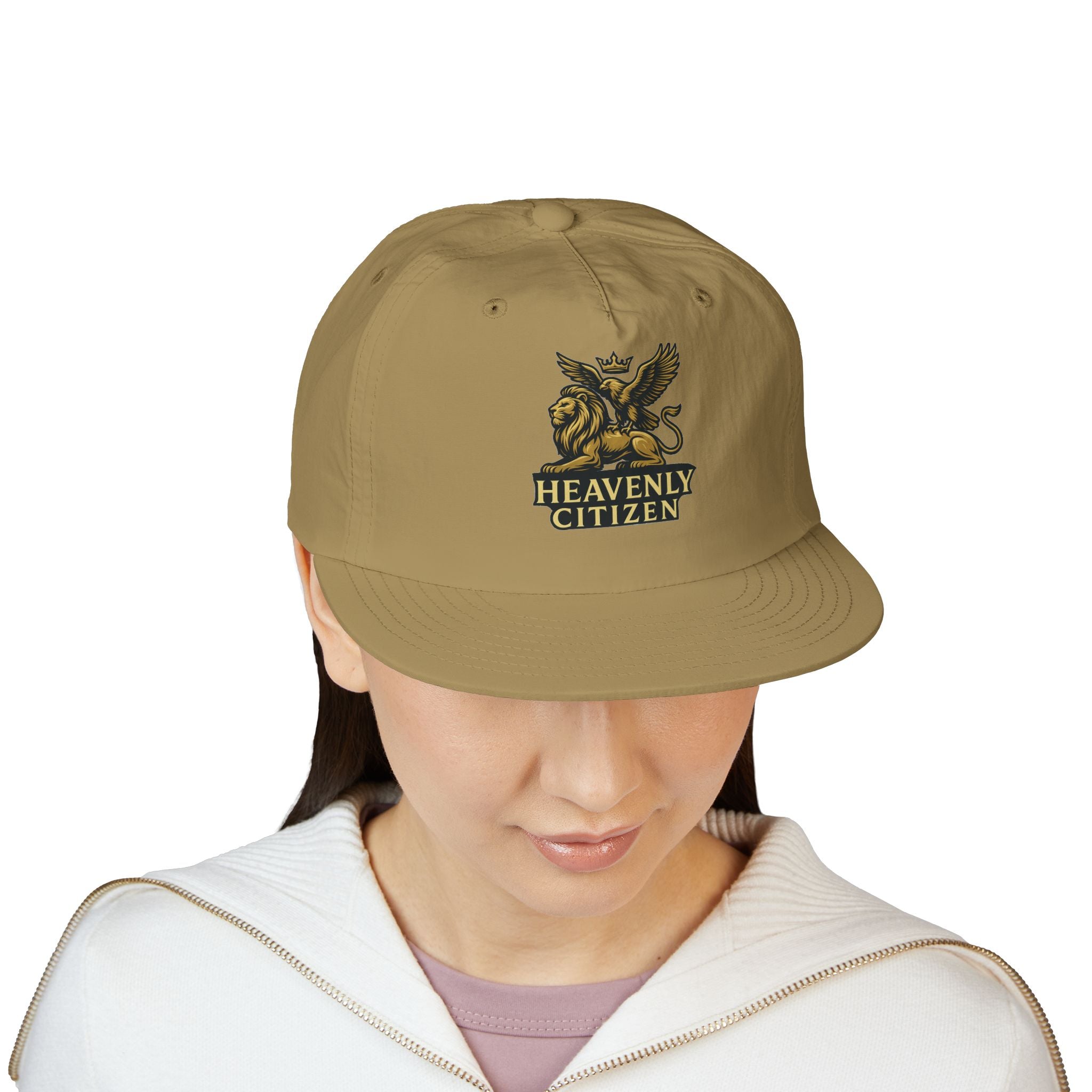 Heavenly Citizen Surf Cap — Embroidered Lion & Eagle Crest Hat