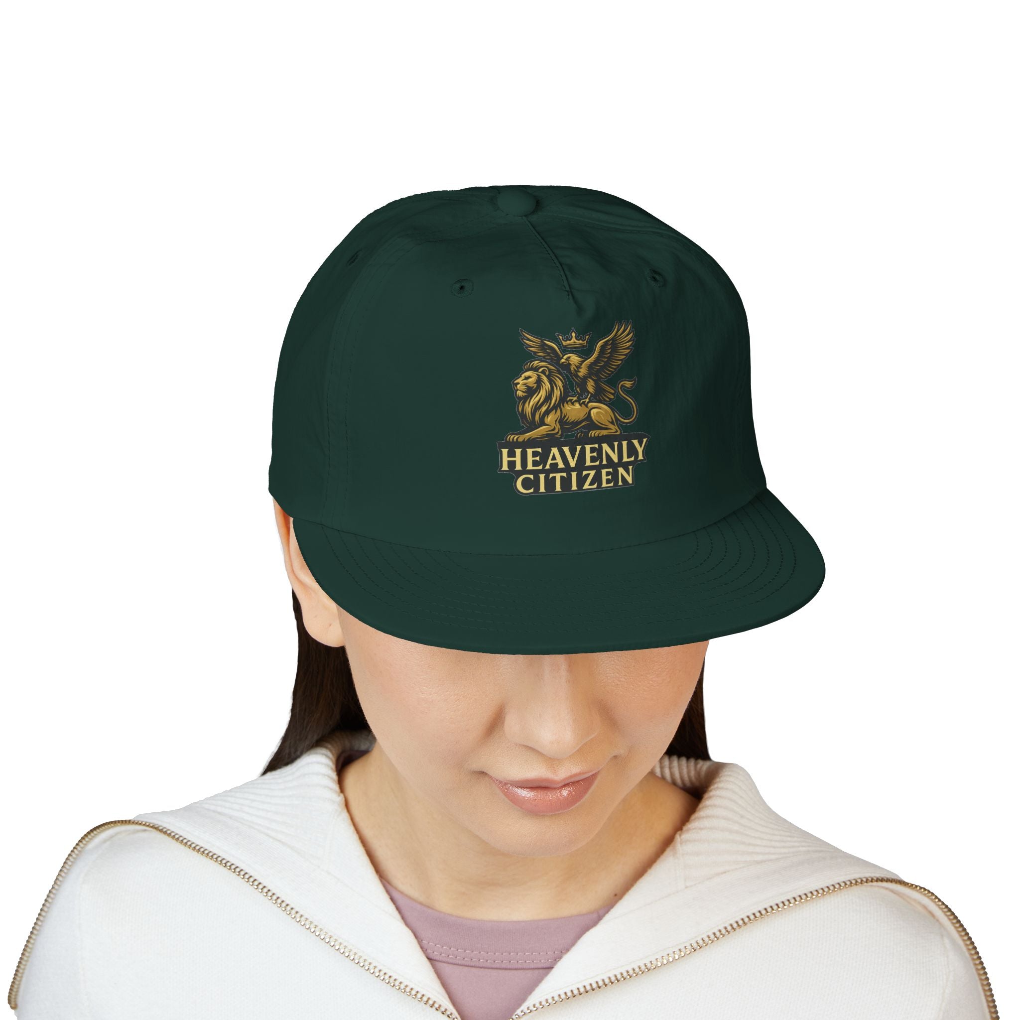 Heavenly Citizen Surf Cap — Embroidered Lion & Eagle Crest Hat