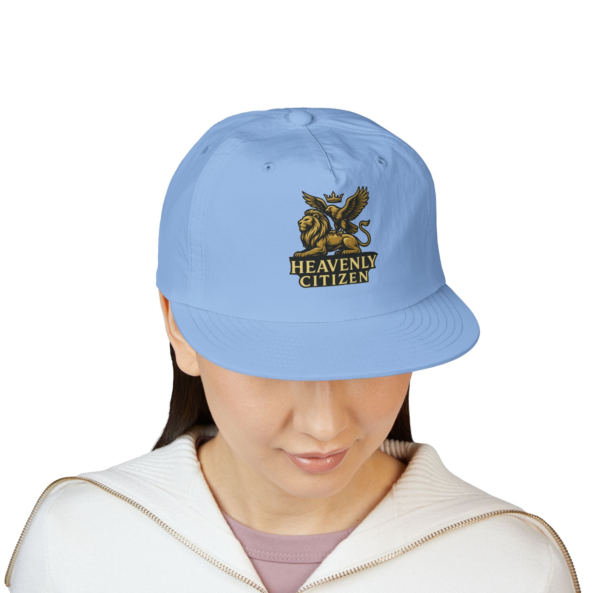 Heavenly Citizen Surf Cap — Embroidered Lion & Eagle Crest Hat