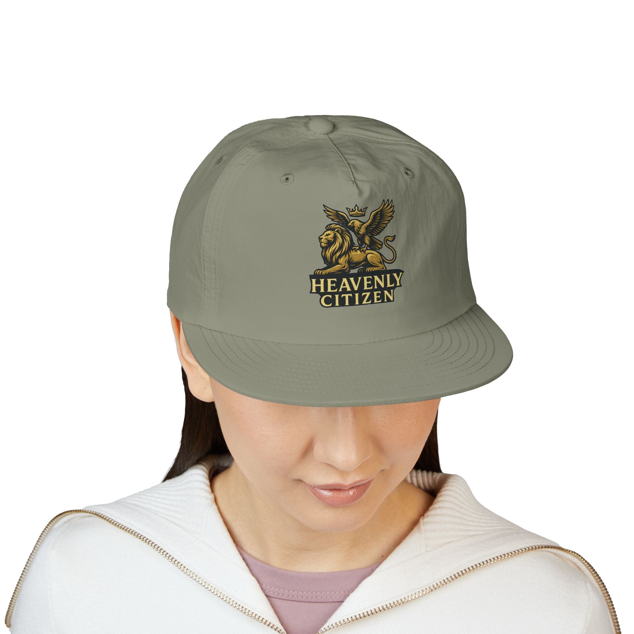 Heavenly Citizen Surf Cap — Embroidered Lion & Eagle Crest Hat