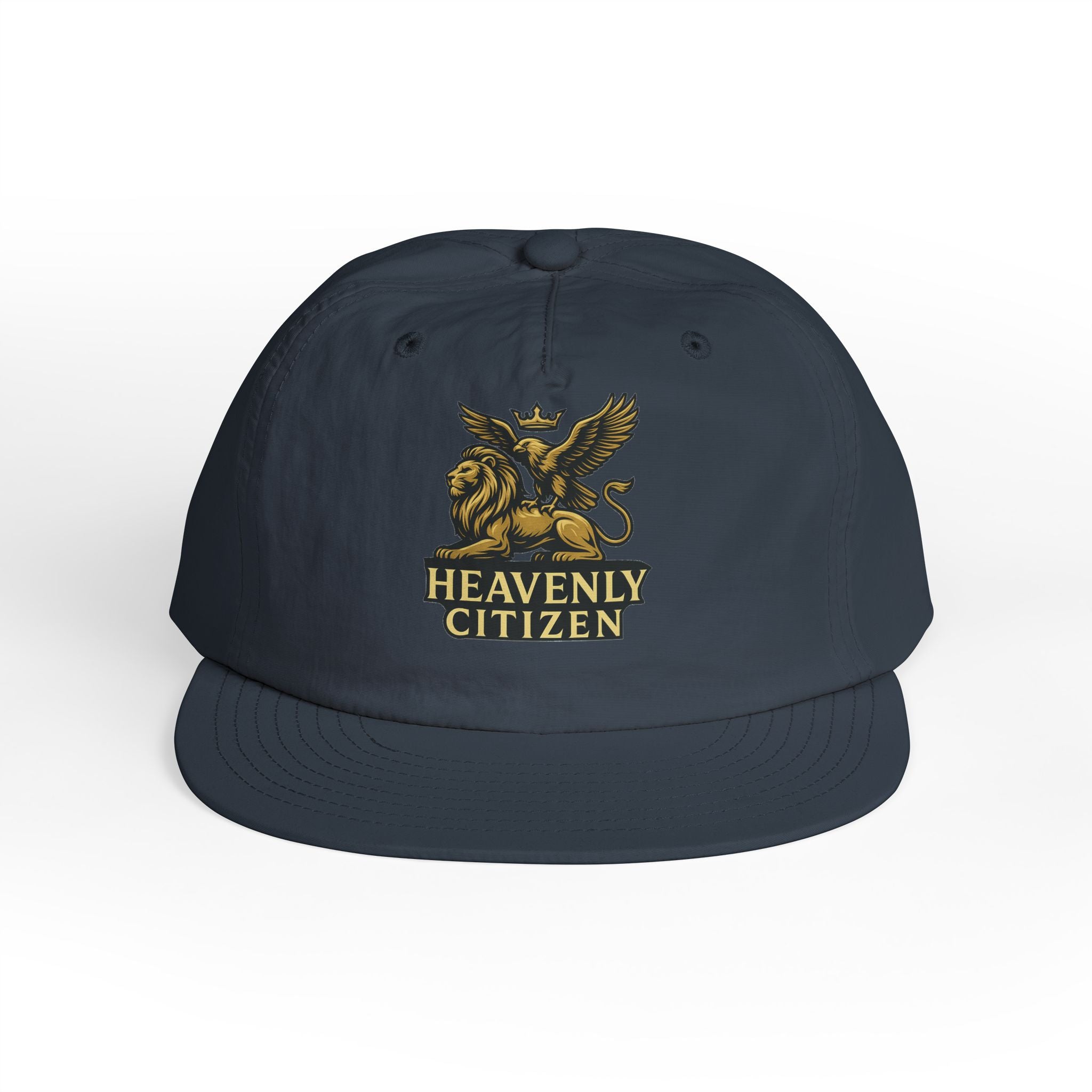 Heavenly Citizen Surf Cap — Embroidered Lion & Eagle Crest Hat