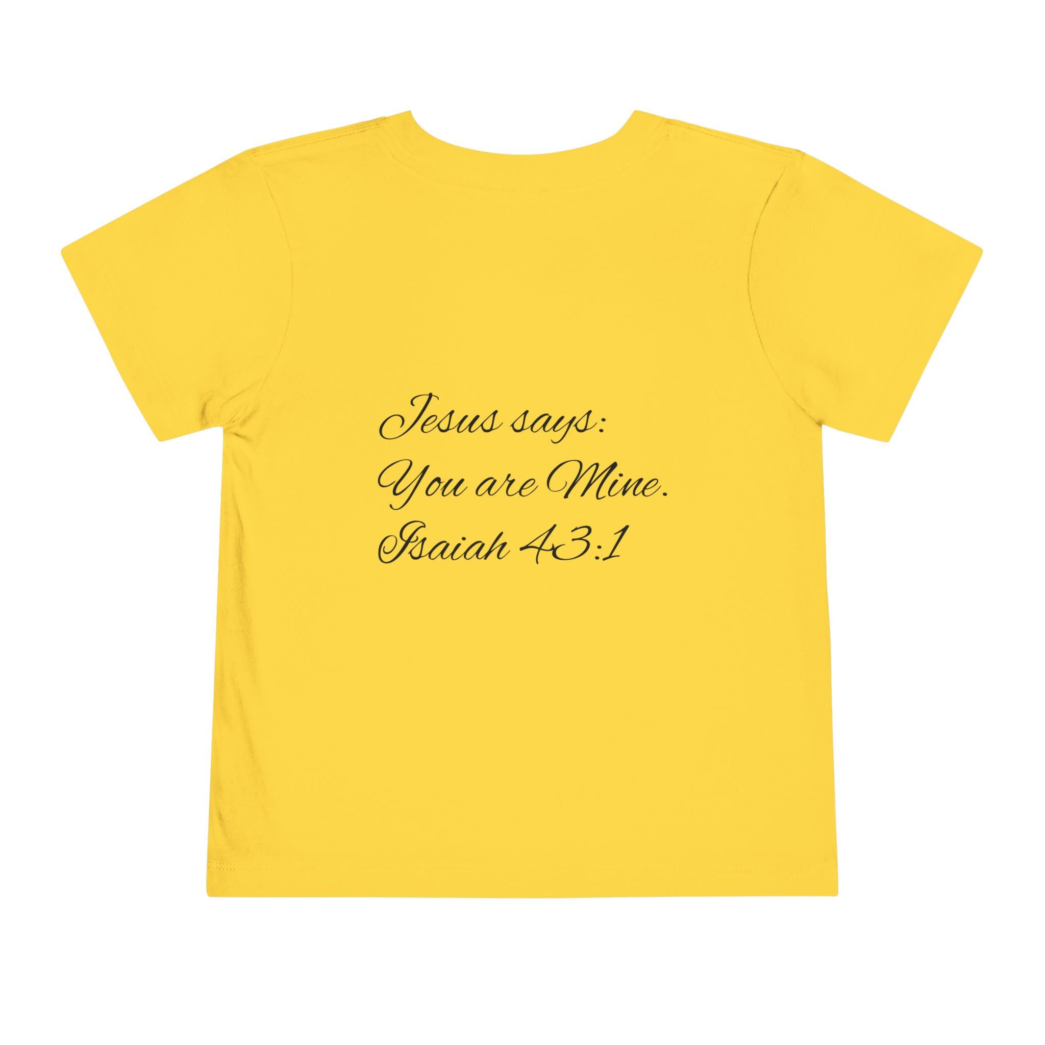 Heavenly Citizen Toddler Tee — Lion & Dove Christian Shirt (Isaiah 43:1)