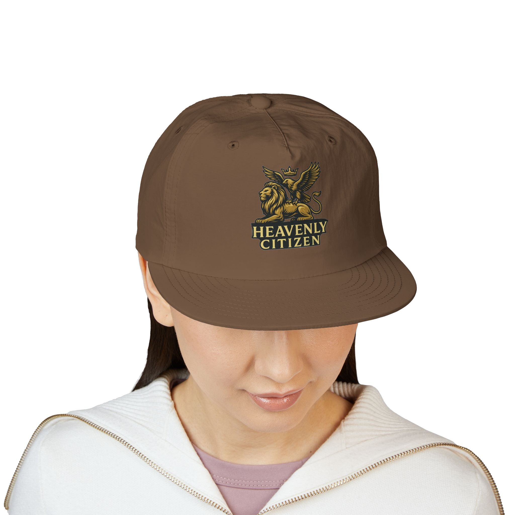 Heavenly Citizen Surf Cap — Embroidered Lion & Eagle Crest Hat