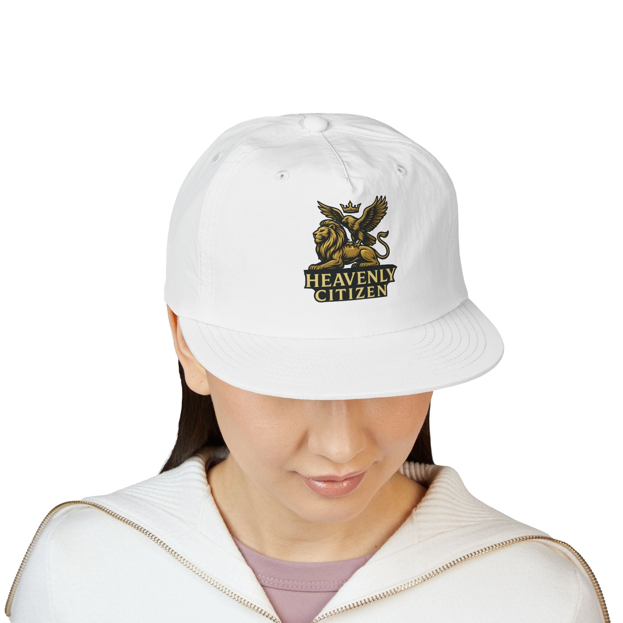 Heavenly Citizen Surf Cap — Embroidered Lion & Eagle Crest Hat