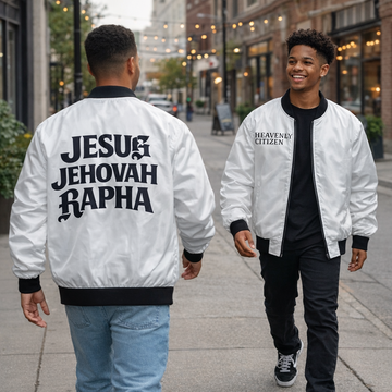 Heavenly Citizen Bomber Jacket – Angelic Griffin Graphic