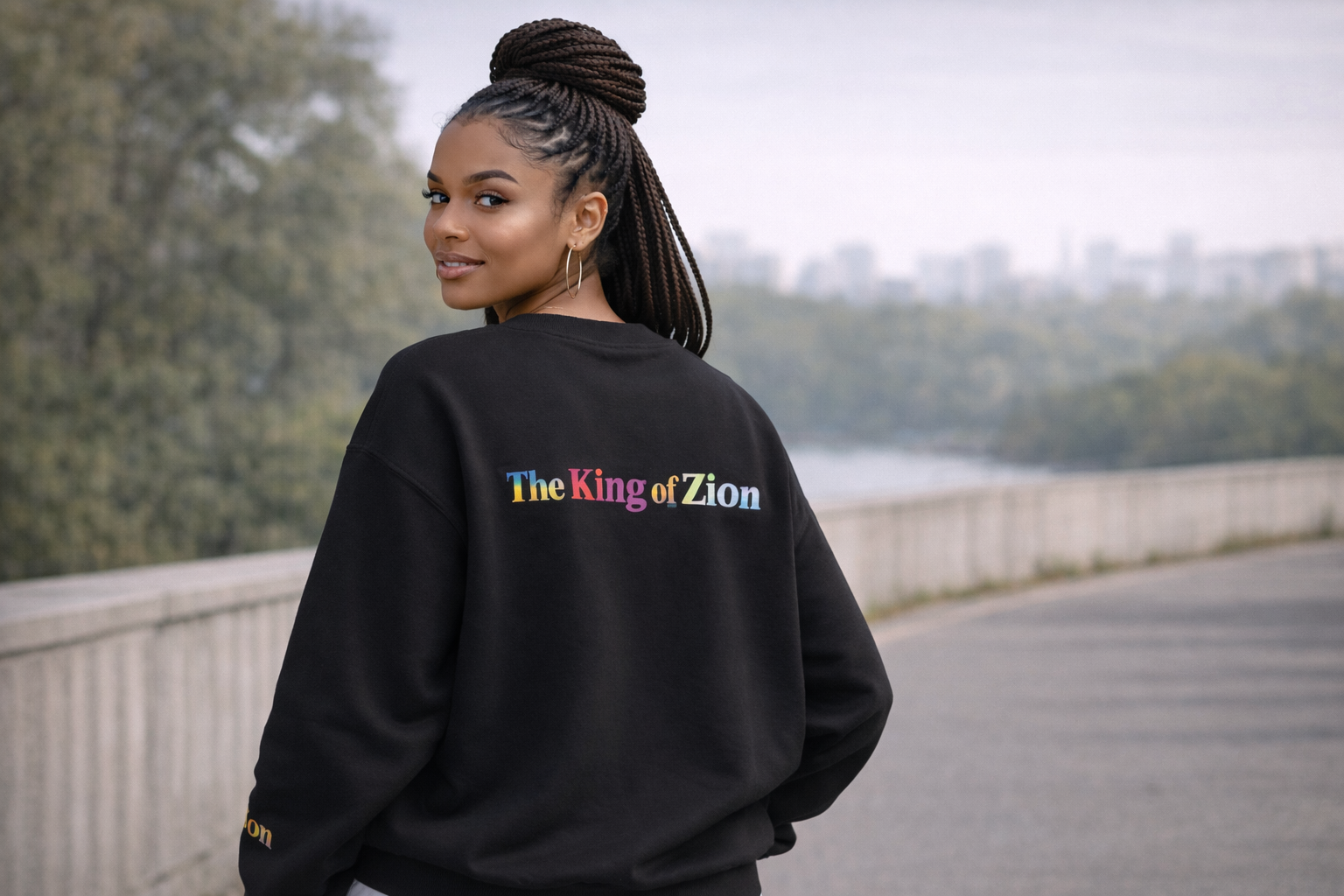 Copy of The King of Zion Sweatshirt — "I Belong to a Higher Kingdom" Christian Crewneck (Colossians 1:13)