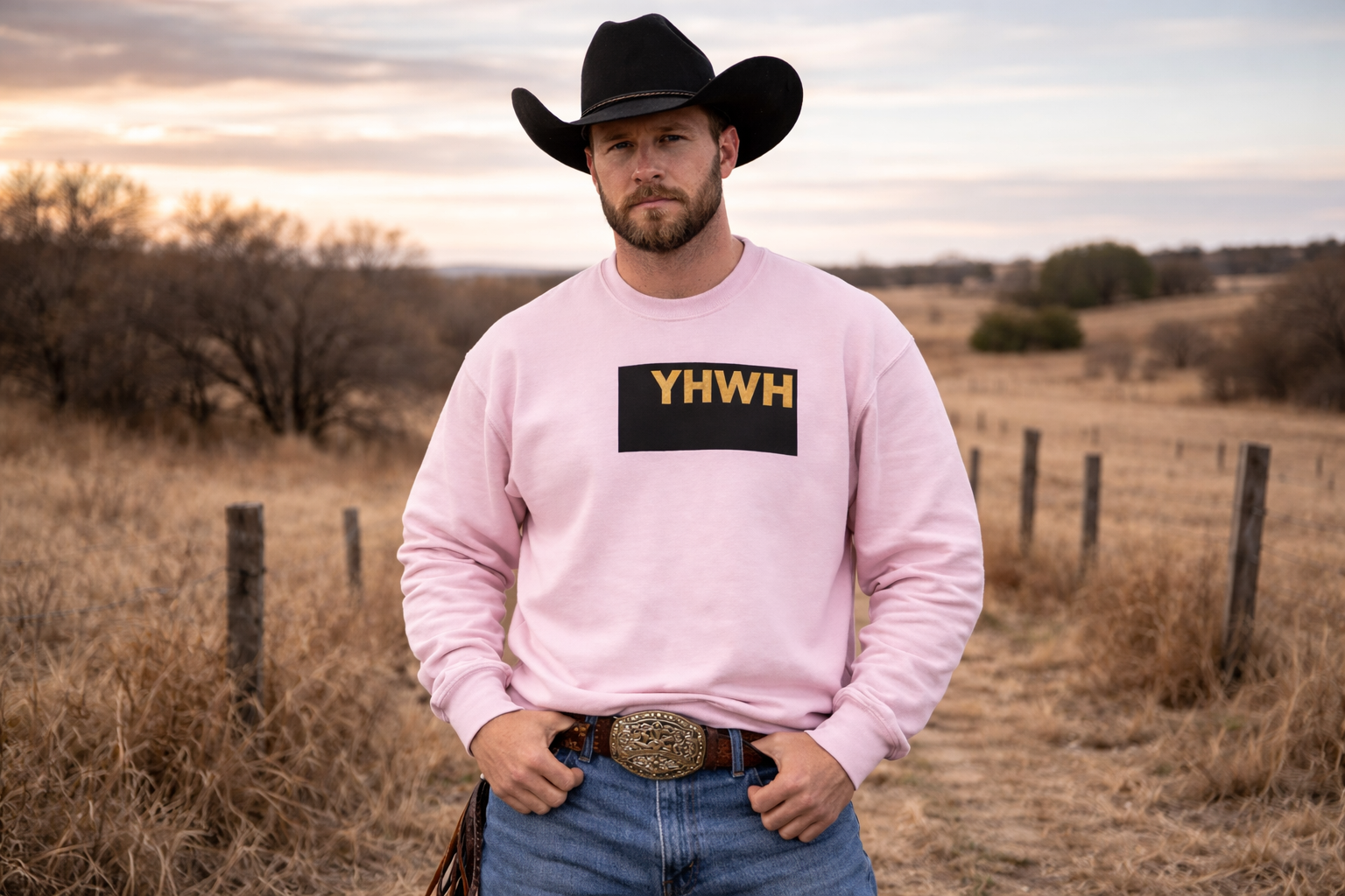 Crewneck Sweatshirt — "The King of Zion" Colorful Back Logo, Faith-Inspired Christian Gift