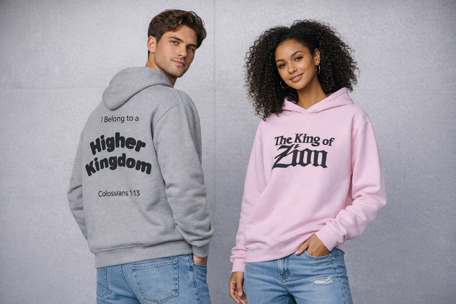 The King of Zion Sweatshirt — "I Belong to a Higher Kingdom" Christian Crewneck (Colossians 1:13)