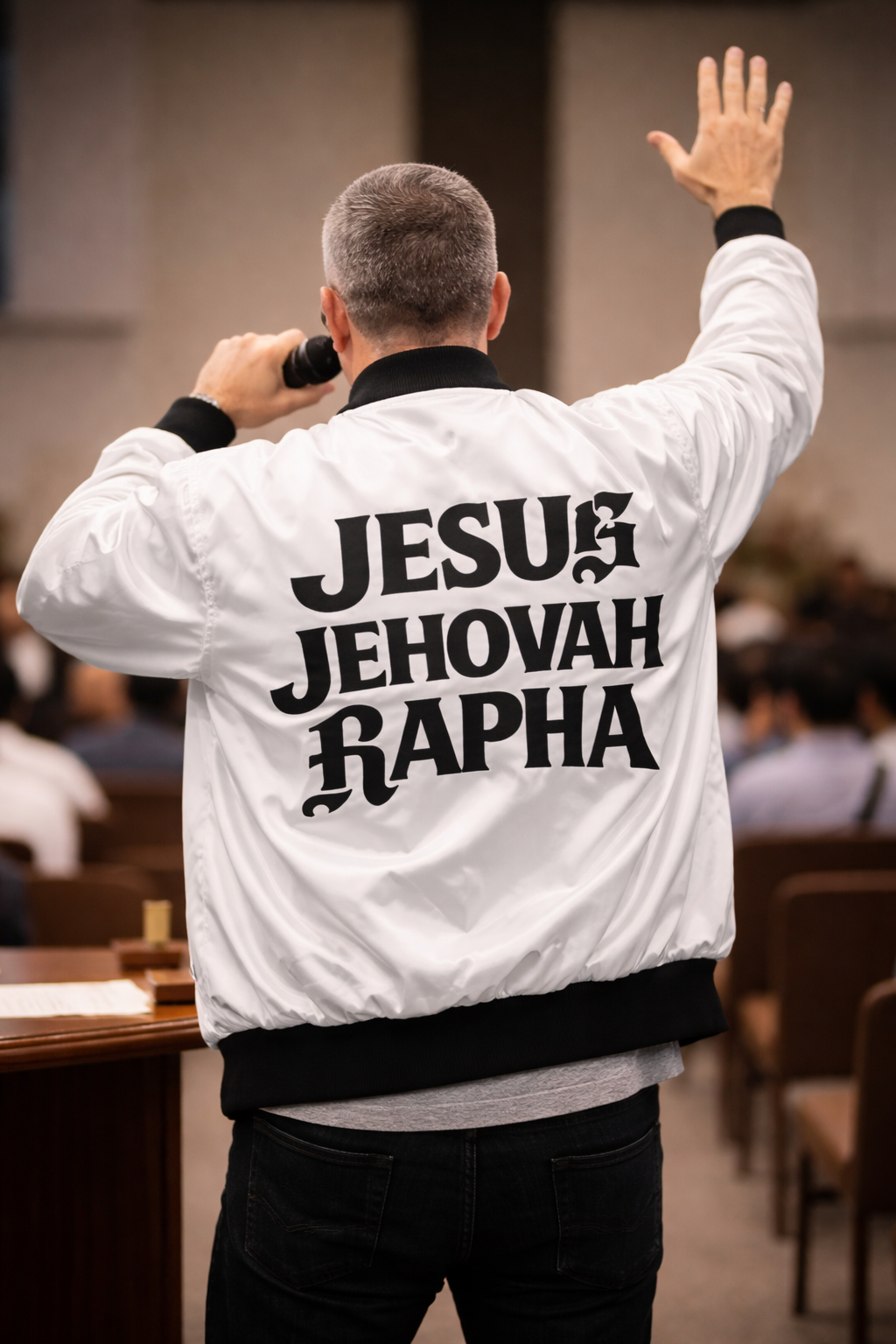 Heavenly Citizen Bomber Jacket – Angelic Griffin Graphic